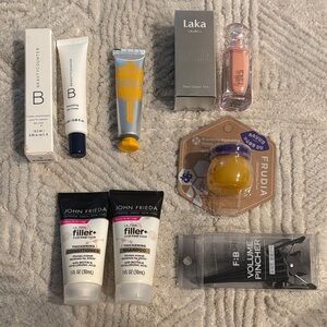 Skincare and Haircare Set with Makeup